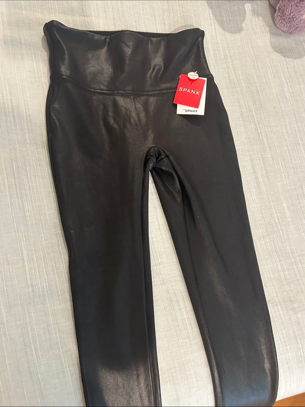 SPANX Faux Leather Leggings - Black
